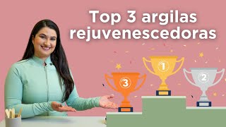 Top 3 argilas rejuvenescedoras Combatem rugas e flacidez [upl. by Ayotac]