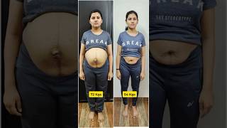 18 kgs Post Delivery Belly Fat loss at HOME Online Plan [upl. by Flossi]