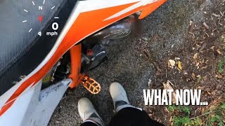 KTM 85 BigWheel Top Speed Run Blown Up ktm viral dirtbike crash motocross [upl. by Dnana42]