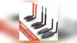 Top BEST 1080P 150m Wireless HDMI Extender 1 TX to 4 Splitter Video Transmitter [upl. by Malamud17]