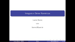 Séries  Aula 01 Integrais e Séries Numéricas [upl. by Einnod]