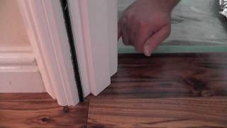 How to undercut a door frame  Tutorial [upl. by Noivaz876]