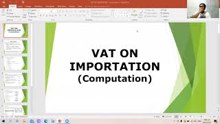 VAT On Importation Computation [upl. by Kester]