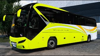 ETS 2 147 Neoplan New Tourliner C13 bus mod BACHELOR TOURS  SKINPACK DOWNLOAD LINK [upl. by Ravi496]