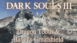 Dragon Tooth and Havels Greatshield Movesets Dark Souls 3 [upl. by Immas]