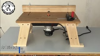 CÓMO HACER MESA PARA ROUTER PASO A PASO [upl. by Erdman]