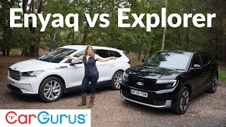 Skoda Enyaq vs Ford Explorer Who makes the best family EV [upl. by Azaleah763]