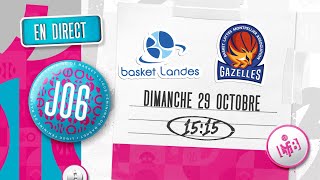 LFB 20232024  Basket Landes  Lattes Montpellier  J6 [upl. by Cirle]