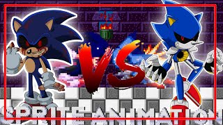 xenophanes sonic vs metal sonic sprite animation remake para ar 2 [upl. by Wearing465]