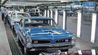 Amazing Muscle Car Era Factory Assembly Lines [upl. by Bilat]