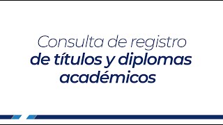 Consulta del registro de títulos y diplomas académicos en la Contraloría General de Cuentas [upl. by Pontus]