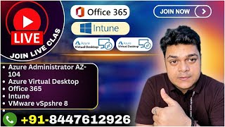 Join Live Class for All Technologies  AWS  Azure  VMware  AVD [upl. by Caddaric]