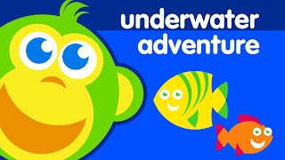 KneeBouncers  Underwater Adventure  Fun Learning Videos for Toddlers [upl. by Eedeed]