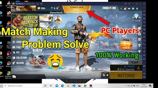 Free Fire Match making problem fix 2024 PC players  blue stacks 5 easy trick [upl. by Fan]