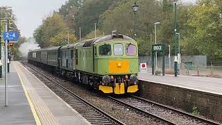 73140  33063 entering Eridge on the Spa Valley Railway Saturday 26 October 2024 [upl. by Mandy828]