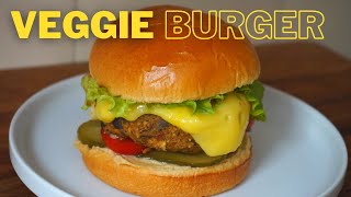 Best Veggie Burger Recipe Vegan and Gluten Free made with easy ingredients Plant Based Burger [upl. by Baron]