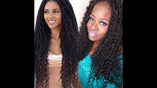 Freetress Equal Premium Mermaid Locs Middle amp Side Part [upl. by Ninette]