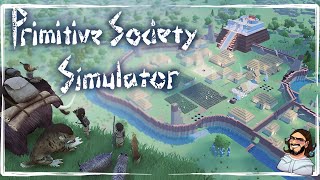 COMIENZA la EDAD de PIEDRA en Primitive Society Simulator Gameplay Español [upl. by Gnahk994]