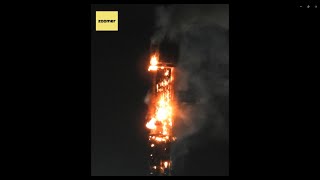 West Belfast Andersonstown 5G mast deliberately set on fire [upl. by Aenal]