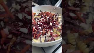 Pasta con radicchio gorgonzola e speck 🤤🍴 sebastianfitarau [upl. by Conyers]