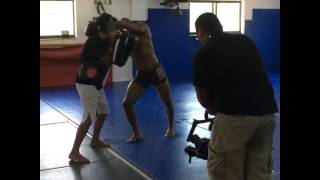 Yoel Romero training for fight against Lyoto Machida [upl. by Tammie]