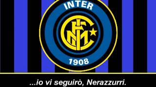 Inno Inter  Pazza Inter Amala Testo  Himno del Inter de Milan Letra [upl. by Beale]