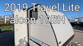 2019 Travel Lite Falcon 19BH Travel Trailer [upl. by Dian]