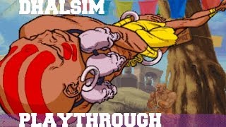 Street Fighter Alpha 3 Dhalsim Playthrough [upl. by Eanad]