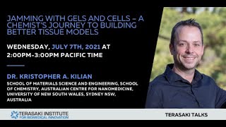 Terasaki Talks Presents “Jamming with Gels and Cells  A Chemists Journey to Building Better [upl. by Lladnew]