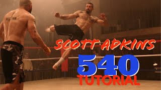 Scott Adkins 540 Kick Tutorial [upl. by Elocel]