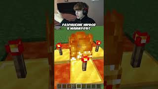 Разрушение Мифов в Майнкрафт 🤯 shorts minecraft майнкрафт мем мемы реакция лисфокс lisfox [upl. by Acinomahs573]