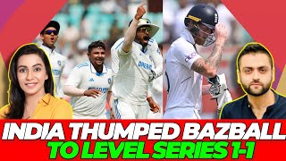 India THUMPED Bazball to win 2nd Test and level series 11  India vs England [upl. by Iek]