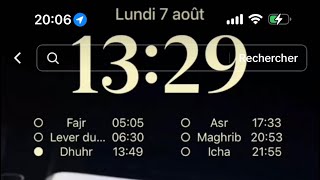 Comment mettre les horaires de prière dans l’écran d’accueil [upl. by Kylstra]