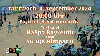 Teaser für Testspiel HaSpo Bayreuth – SG DJK Rimpar II [upl. by Yelekalb]