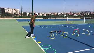 13 Tennis fitness workout 13 work on explosive power footwork and speed [upl. by Lsiel853]