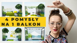 Jak urządzić MAŁY BALKON  4 pomysły na urządzenie małego balkonu w bloku [upl. by Pirzada967]