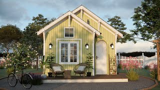 30 sqm Charm 5x6 m Small House Design 16x19 [upl. by Ordnael56]