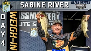 Weighin Day 4 of Bassmaster Elite at Sabine River [upl. by Yllaw]