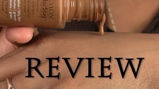 Revlon Colorstay Foundation Review Caramel [upl. by Assille268]