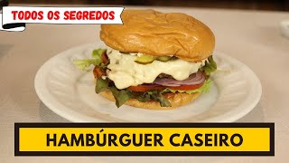 Todos os segredos de COMO FAZER UM HAMBURGUER CASEIRO PERFEITO [upl. by Nortyad676]