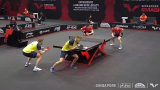 FAN ZHENDONG WANG CHUQIN vs MATTIAS FALCK ANTON KALLBERG  MD  QF  SINGAPORE SMASH 2024 [upl. by Stover310]