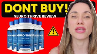 NEUROTHRIVE ⚠️ ❌Truth Revealed❌ ⚠️ NEUROTHRIVE REVIEW  NEUROTHRIVE BRAIN SUPPORT [upl. by Dee]