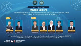 Perkembangan Post Quantum Cryptography dan Sosialisasi SNI ISOIEC 154082022 [upl. by Gabrila]