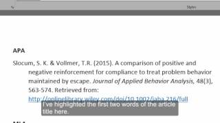 Dissecting a Citation [upl. by Schrick]