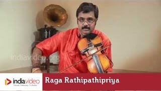 Raga Rathipathipriya on Violin  Carnatic instrumental by Jayadevan  India Video [upl. by Adiaj]