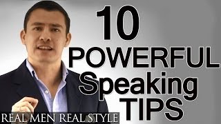 10 Speaking Tips  Advanced Presentation Advice  How To Give A Powerful Speech  Public Speaking [upl. by Llenrep]