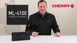 CHERRY ML4100 Durable Ultraslim QWERTY Keyboard [upl. by Drazze205]