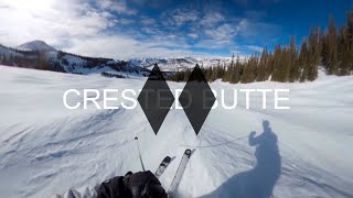 The Infamous BANANA CHUTE of Crested Butte [upl. by Salhcin]