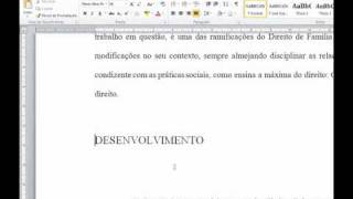 Formatando Um Trabalho Acadêmico ABNT V  Quebra de página [upl. by Yannodrahc]