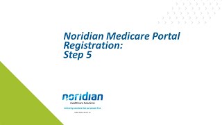 Noridian Medicare Portal Registration Step 5 [upl. by Ennovi]